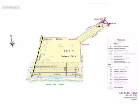 terrain 1 049 m² brax