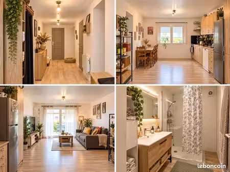 appartement 80m2 avec jardin clôturé