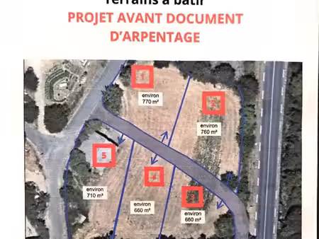 terrain 710 m² balsièges