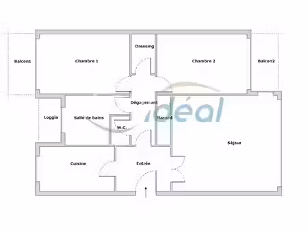 achat appartement t3 75 m2 villeurbanne gratte-ciel / flache