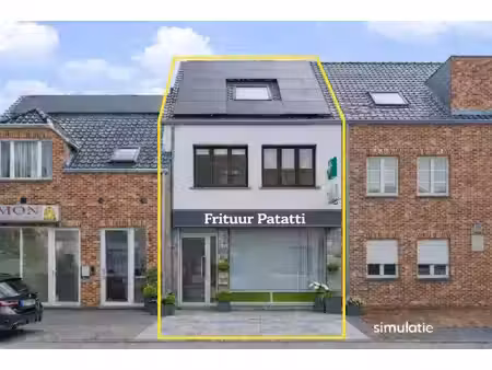 te huur – instapklare frituur met woongelegenheid  3 garages en tuin – olen