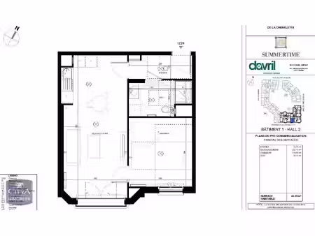appartement à louer 2 pièces 44.29 m² - chessy (77) - 997€
