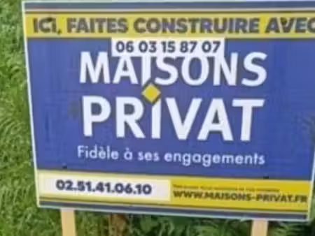 vente terrain 550 m² à chauché (85140)  45 000 €