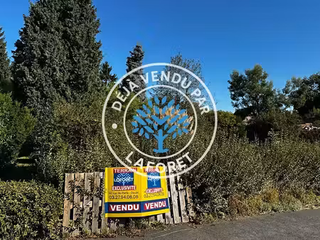 deja vendu par laforet douai - terrain 837 m2 offrant plus de 20m de façade
