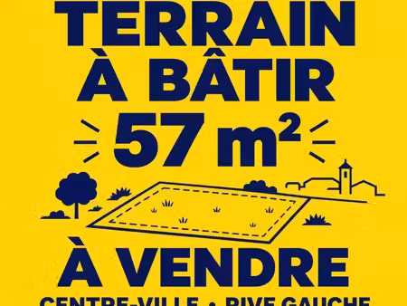 terrain constructible centre ville