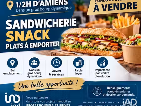 vente locaux professionnels 0 pièces 50 m² à abbeville (80100)  89 600 €