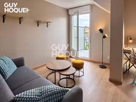appartement esbly meublé 1 pièce 30 m² avec coin nuit  balcon et parking !!