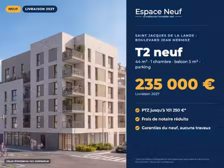 rennes / st jacques / bd jean mermoz - appartement t2