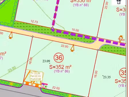 vente terrain surgères 17700 - 40200 € - surface privée