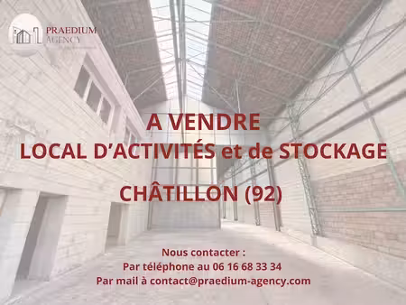 vente locaux professionnels 0 pièces 1150 m² à chatillon (92320)  3 000 000 €