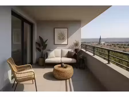 exceptionnel t3 luxe + grande terrasse dans quartier résidentiel