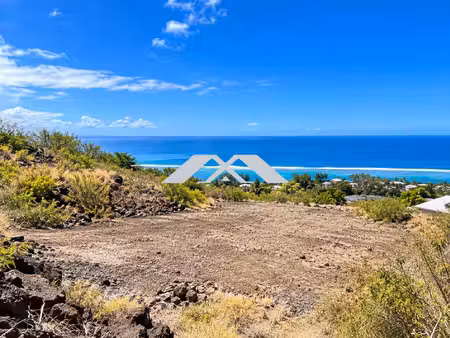 terrain d'exception de 700 m² avec vue mer – saint paul