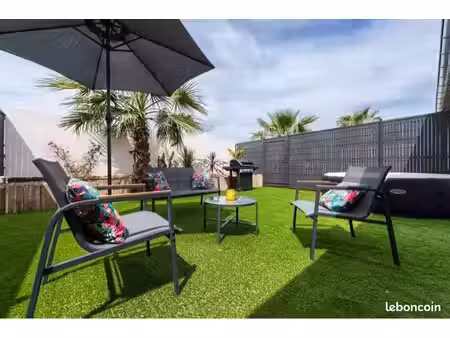 ? t2 meublé avec jardin privatif – spécial étudiant – la moutonne