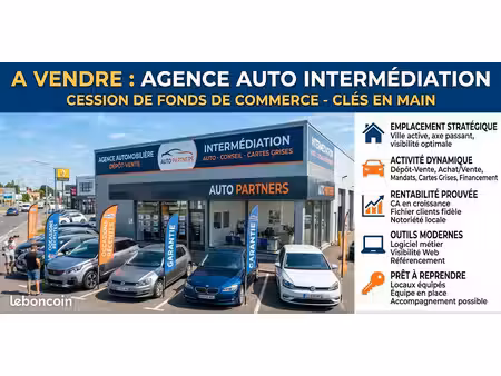 agence automobile à céder – activité existante - franchise national
