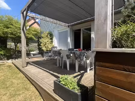 rare a la vente appartement en rez de jardin avec terrain