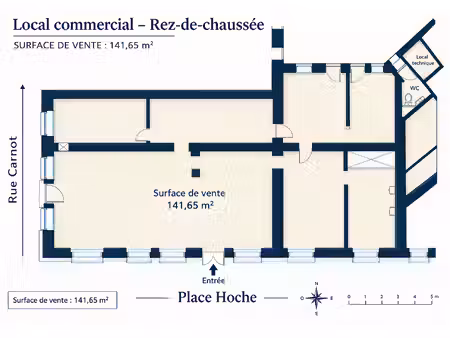 location local commercial 7 pièces