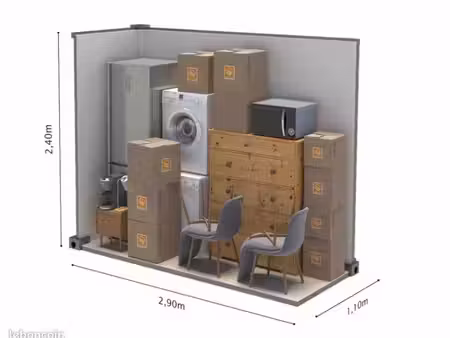 box de stockage 3 m² sécurisé - garde-meuble - conteneur - compiègne / senlis