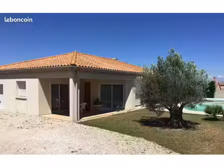 maison récente 124m2  plein-pied  avec piscine
