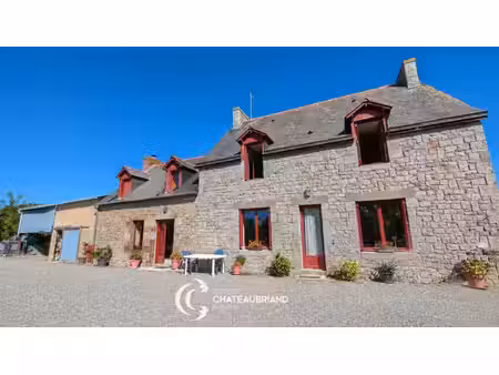 grande maison f7 en pierres 163 m² - saint georges de grehaigne - (35610)