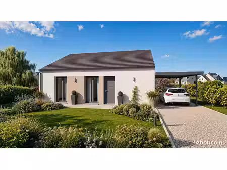 projet de construction d'une maison 75 m² avec terrain à anse (69)