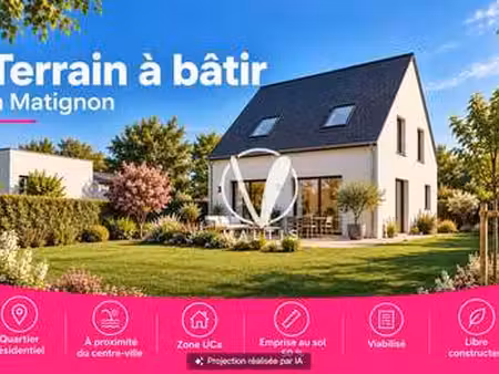 vente terrain à matignon (22550) : à vendre / 291m² matignon