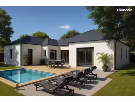 projet de construction d'une maison 140 m² avec terrain à murs-erigne (49)