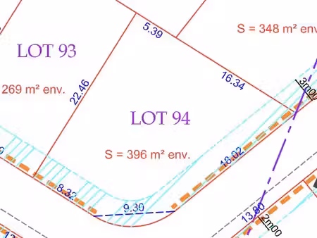 terrain 396 m² avranches
