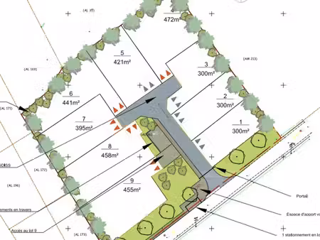 terrain 395 m² saint-pair-sur-mer