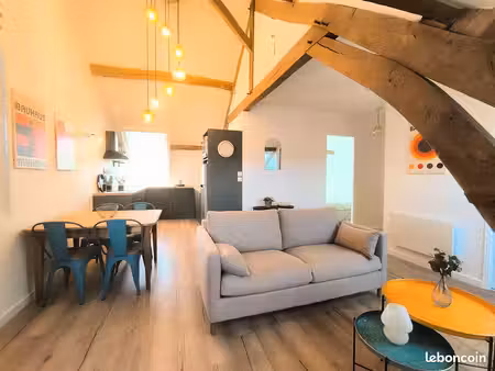 à louer appartement entièrement rénové meublé lumineux t2 au calme avec terrasse semi-couv