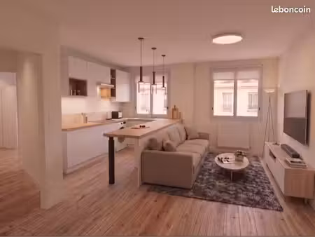 appartement t2 de 49m² entièrement rénové (livraison début nov.) – prêt à habiter