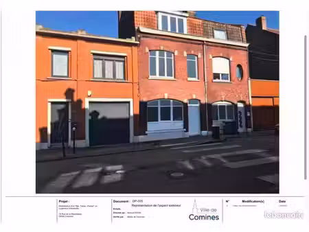 ? à vendre – maison 130 m² à comines (france) – fort potentiel