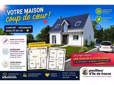 maison 125 m² avec terrain à plailly (60)
