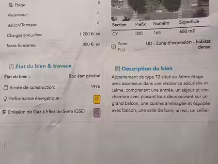 vente appartement cité administrative de pau