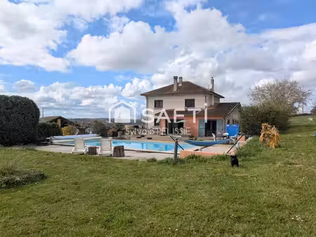 maison 167m² performante (dpe c) sur les hauteurs avec piscine au sel et terrain 1 7 ha