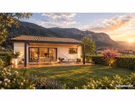 maison contemporaine neuve de 70 m² avec garage sur terrain viabilisé à villeneuve-la-rivi