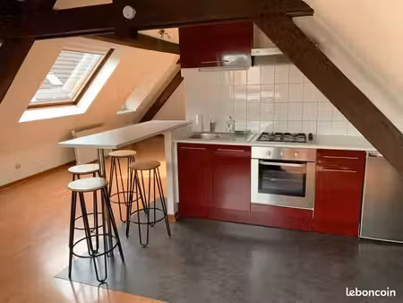 appartement atypique sous les toits – 39 m² carrez  72 5 m² au sol – cernay