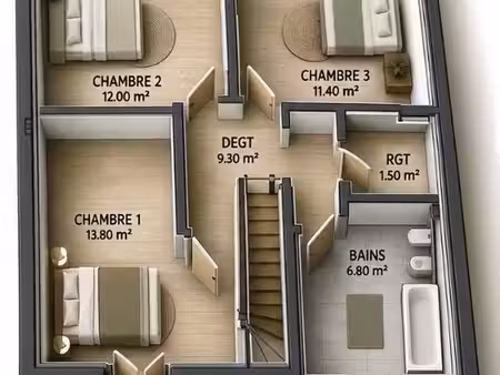 maison 5 pièces 115 m²