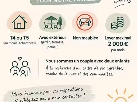 cherche une maison en location
