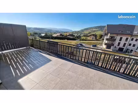 t4 attique neuf avec grande terrasse de 34 m² - viuz-en-sallaz