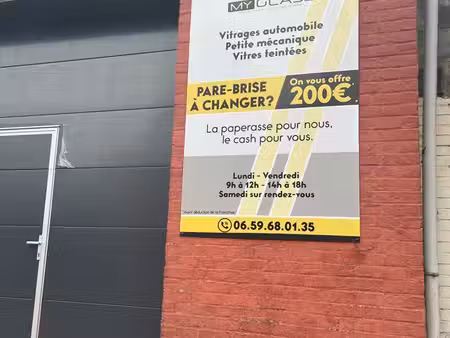 à vendre – fonds de commerce vitrage automobile – wasquehal (59)