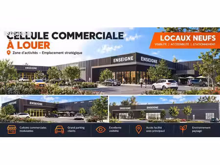 local commercial 300 m² saint-avé