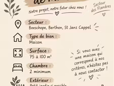 recherche maison à louer
