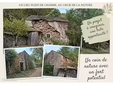 à vendre deux petites maisons en ruines avec terrain