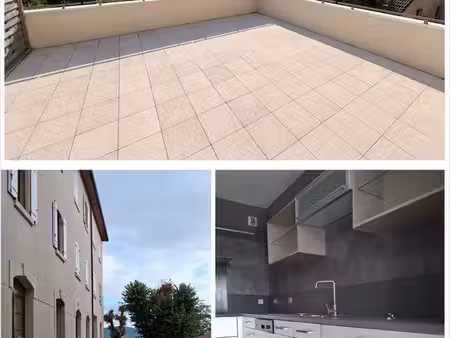 appartement meublé 4 pièces 82m2 - grande terrasse et parking