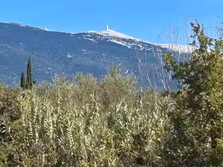 terrain agricole à bédoin (4400m2) - cadre naturel - eau en bordure - vue ventoux