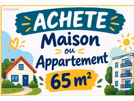 recherche achat maison appartement 65m2
