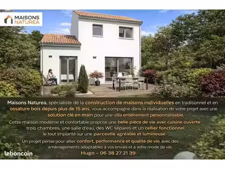 maison 3 pièces 80 m²