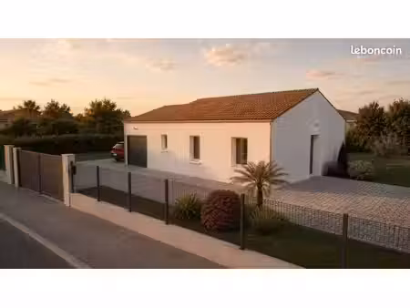 projet de construction d'une maison 90 m² avec terrain à vouille (86)