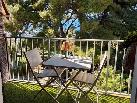 saint-cyr-sur-mer – la madrague – studio 25 m² avec agréable vue mer  balcon et parking pr