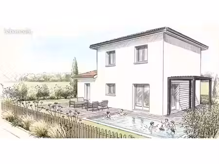 projet de construction d'une maison 93 m² avec terrain à blyes (01)